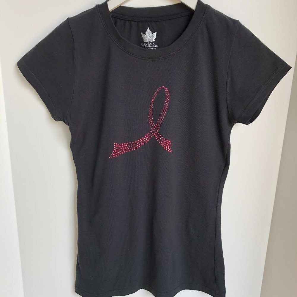 KALSON Canada Collection Top Black + Pink Size M